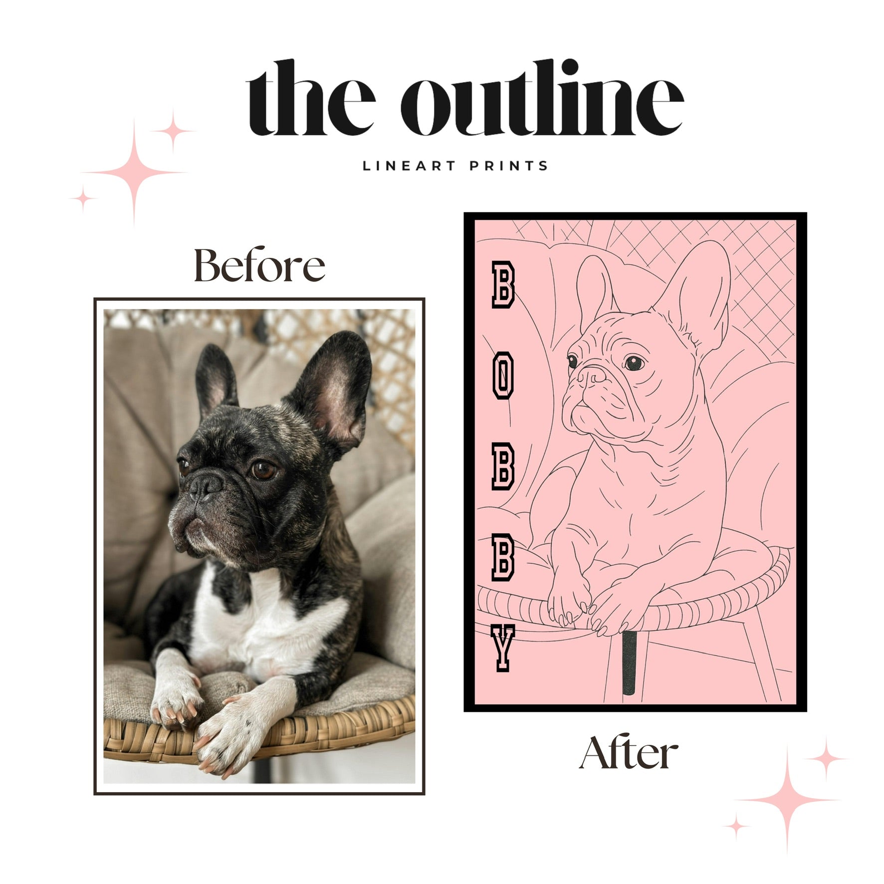 Custom Digital Line Art of Your Image